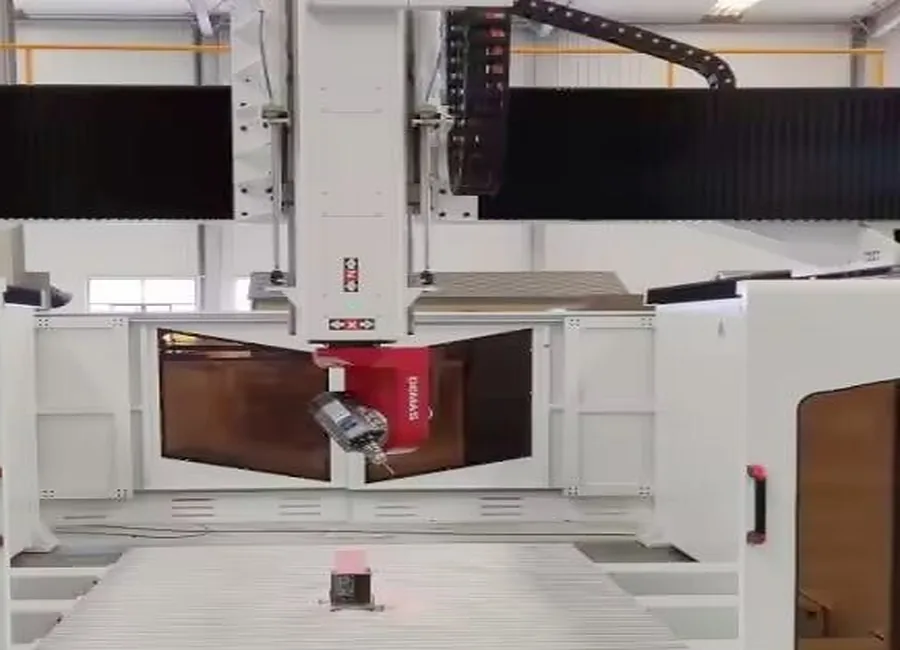 K1224-5A DEMAS five-axis head and spindle access detail