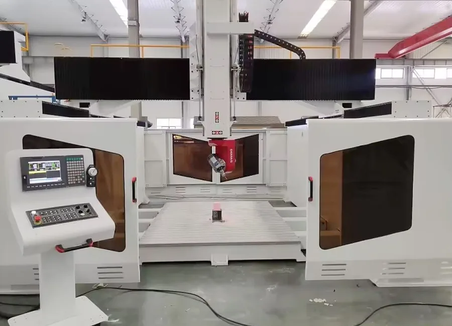 K1224-5A five-axis machining center in the Quick CNC workshop