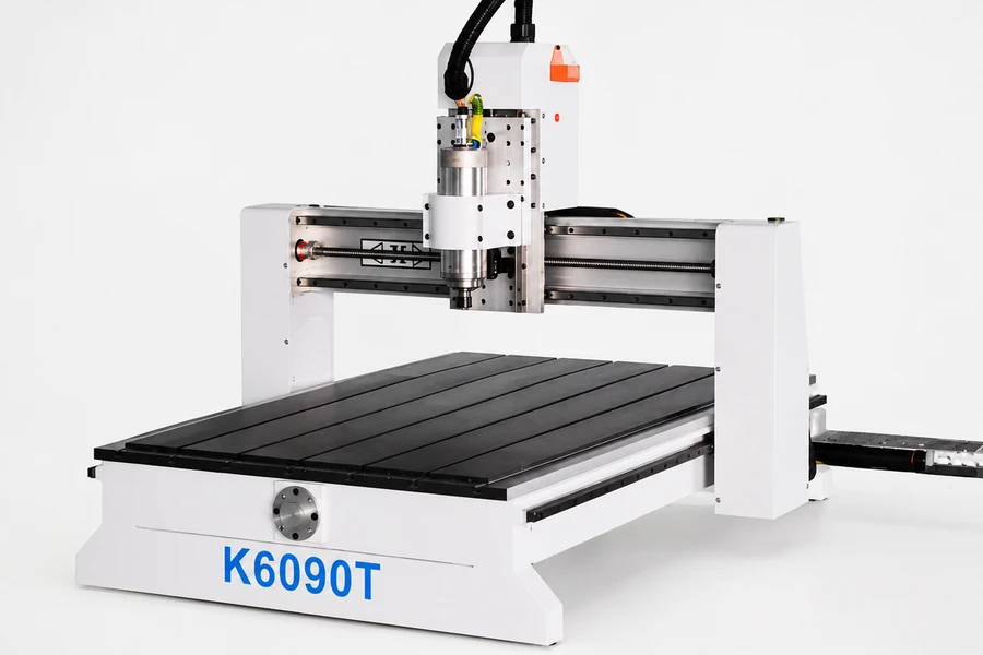 K6090T T-slot worktable and mechanical clamping illustration