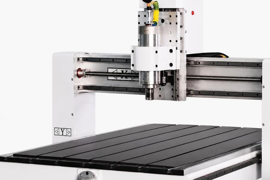 K6090T 2.2 kW water-cooled spindle and gantry illustration