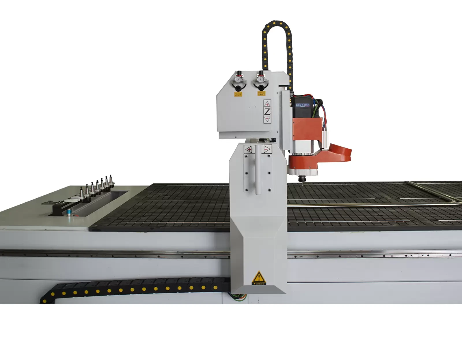 UD-481 ATC spindle head and eight-position linear tool magazine