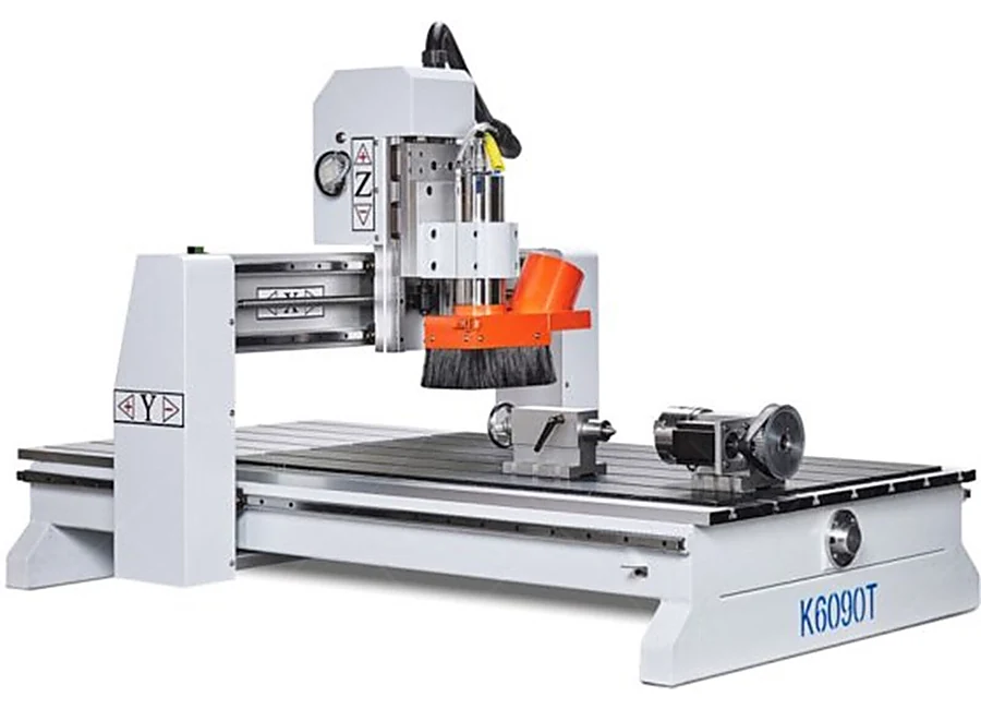Optional rotary-axis configuration for a K6090T CNC router project