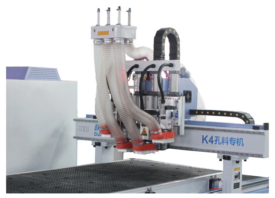 K4 four-spindle machining head for cutting grooving and drilling