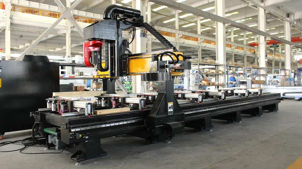 PA-3713 PTP CNC machining center with movable work supports and 5 axis head