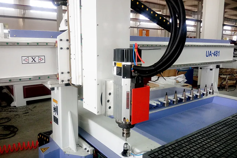 UA-481 spindle and automatic tool changer detail