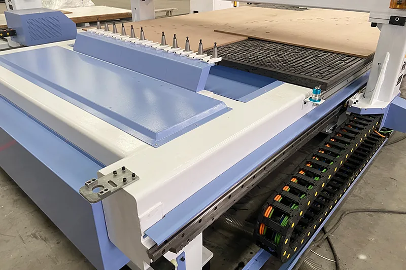 UA-481 positioning pin and worktable detail