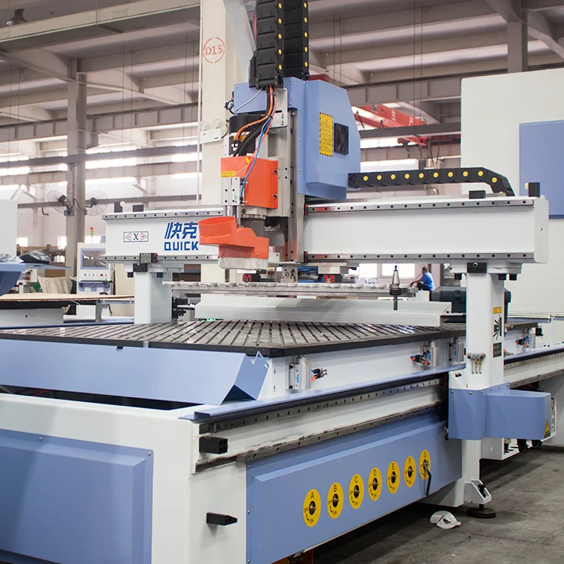 Real Quick CNC UE-481 spindle and linear automatic tool changer area in the factory